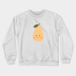 Yellow  Pear Cutie Illustraion Crewneck Sweatshirt